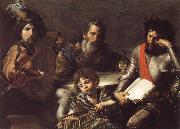 VALENTIN DE BOULOGNE The Four Ages of Man oil